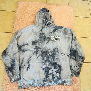 Modern Black and Gray Tie-Dye Sweater